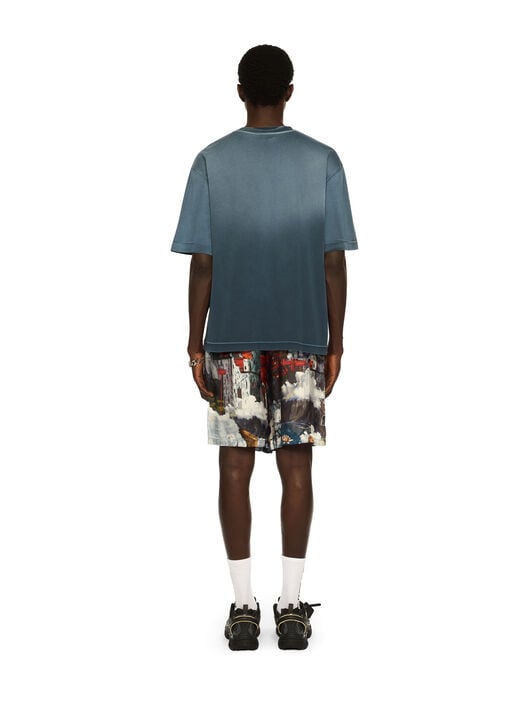Laundry Skate T-Shirt OFF WHITE Laundry Skate T-Shirt VINTAGE DARK SAPPHIRE - VINTAGE DARK SAP OMAA120F25JER00P
