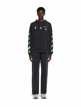 OFF WHITE Bacco Arrow Skate Hoodie GARMENT DYED + FAD 44MBB085F26F00T