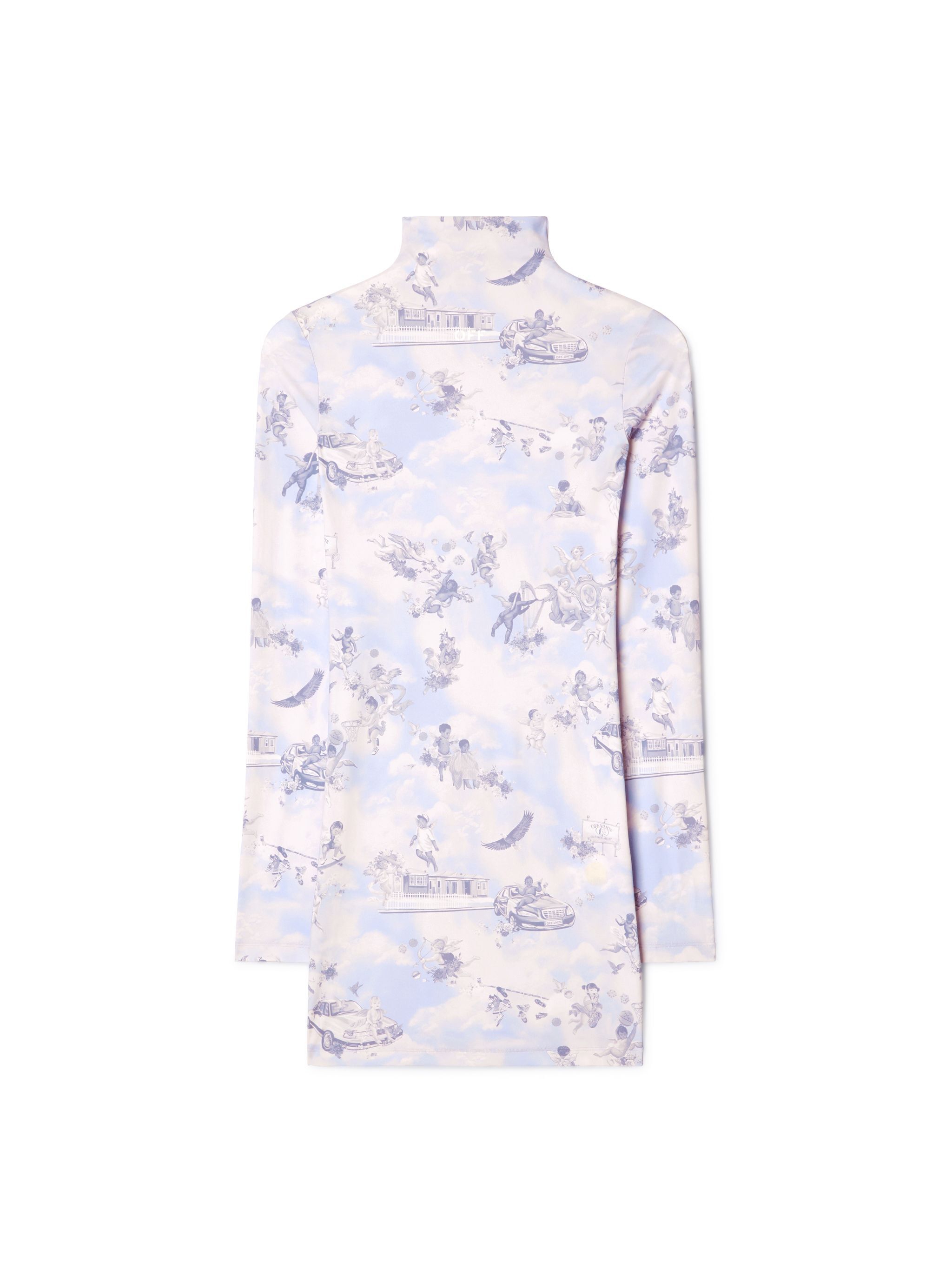 OFF WHITE Weißes Fresco Kleid ROSA OWDB540S25JER002