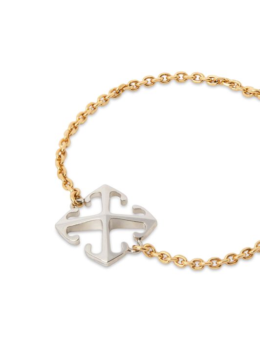 OFF WHITE Bracciale Bicolore Con Motivo Arrow ORO OWOA12NS25MET001