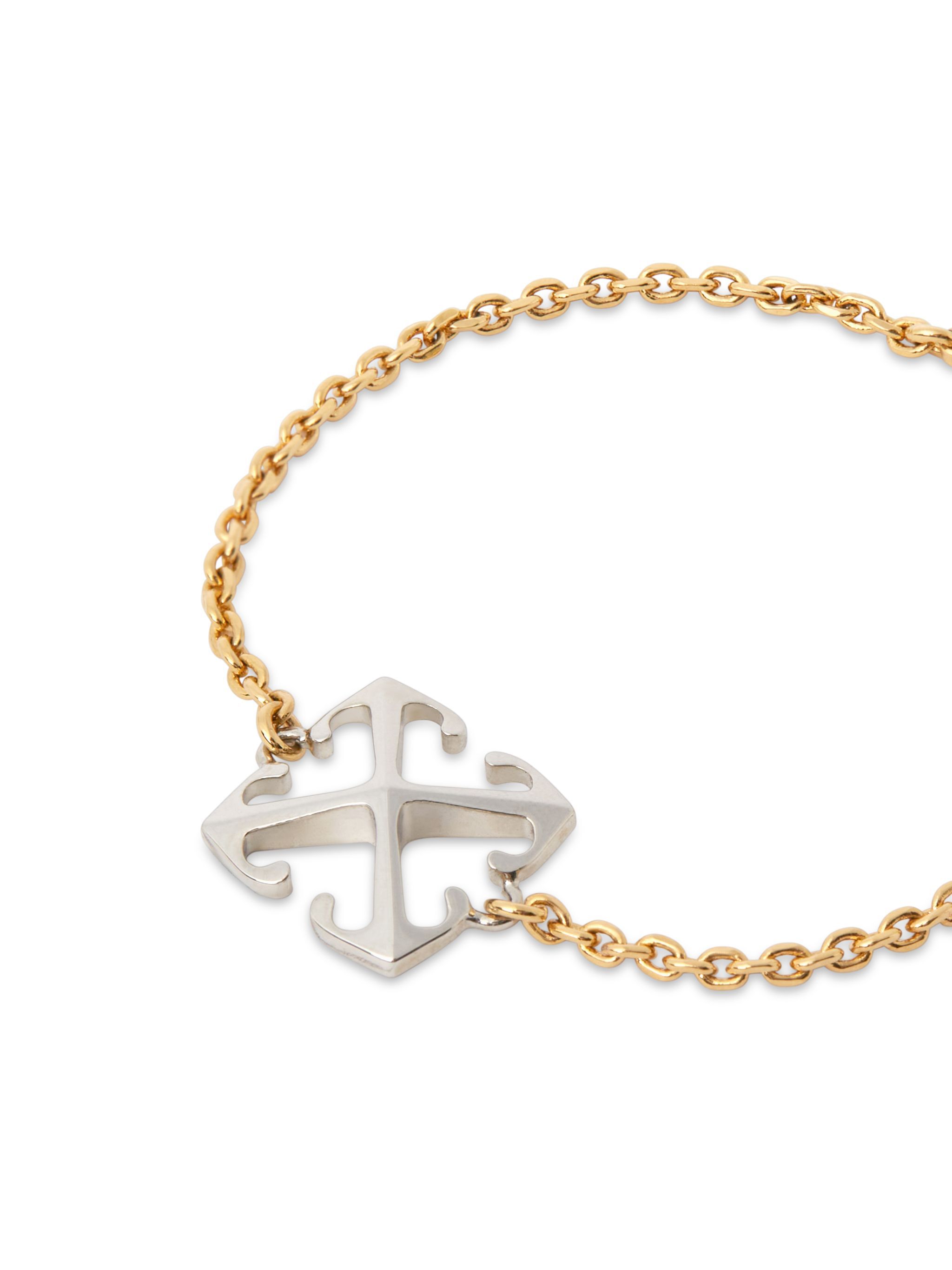 OFF WHITE Bracciale Bicolore Con Motivo Arrow ORO OWOA12NS25MET001