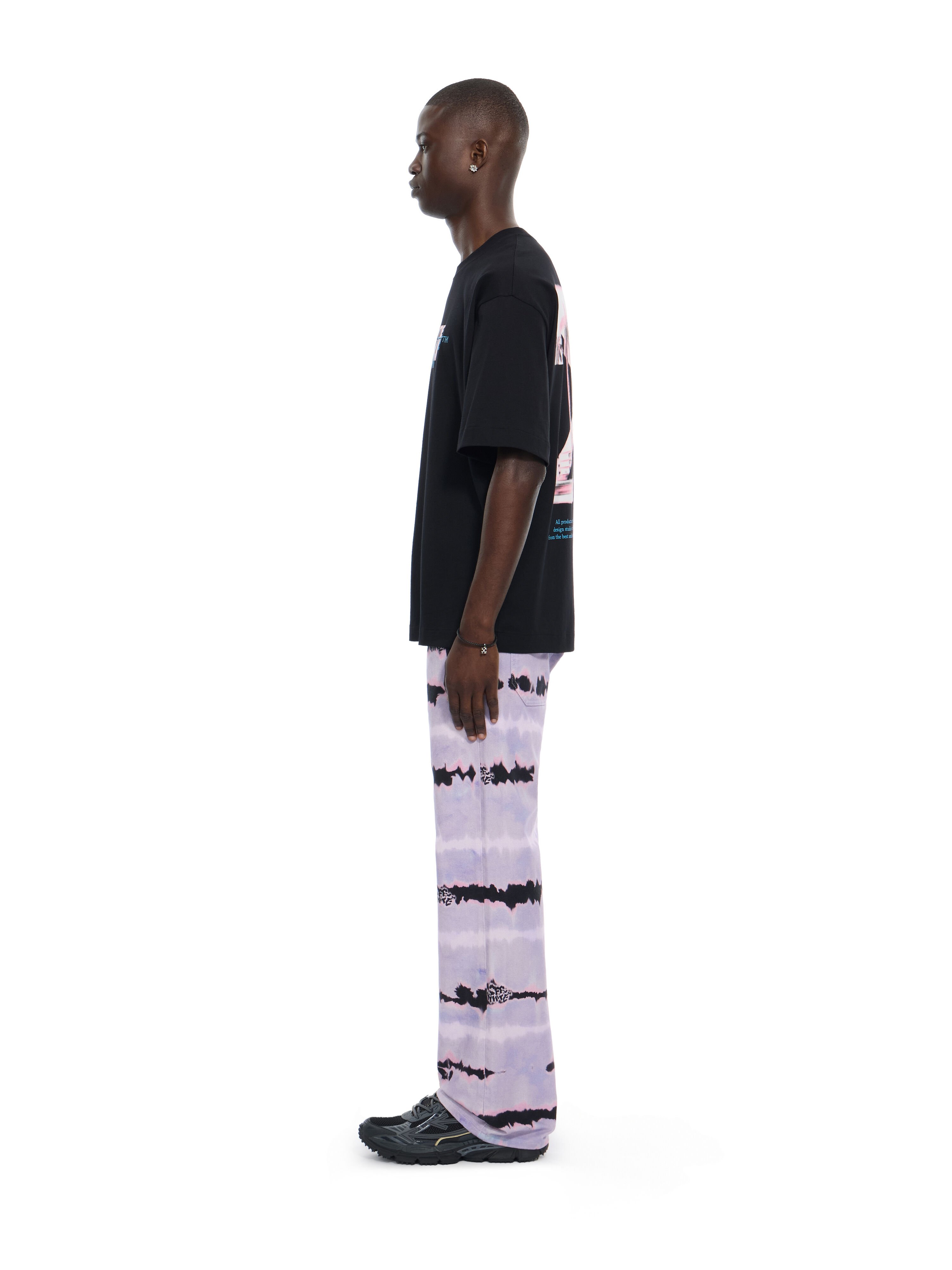 OFF WHITE Miami City Garments Skate  T-Shirt BLACK 44MAA120S26J01H