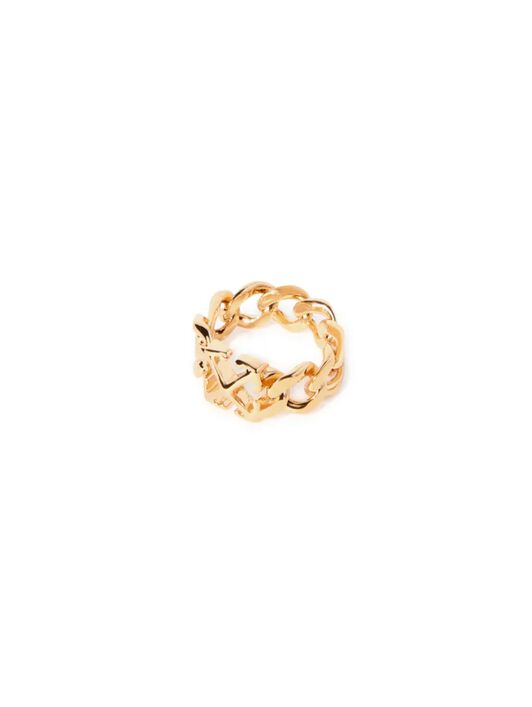 OFF WHITE Arrow Chain Ring GOLD OWOC11GC99MET001