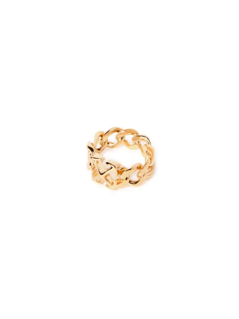 OFF WHITE Arrow Chain Ring GOLD OWOC11GC99MET001