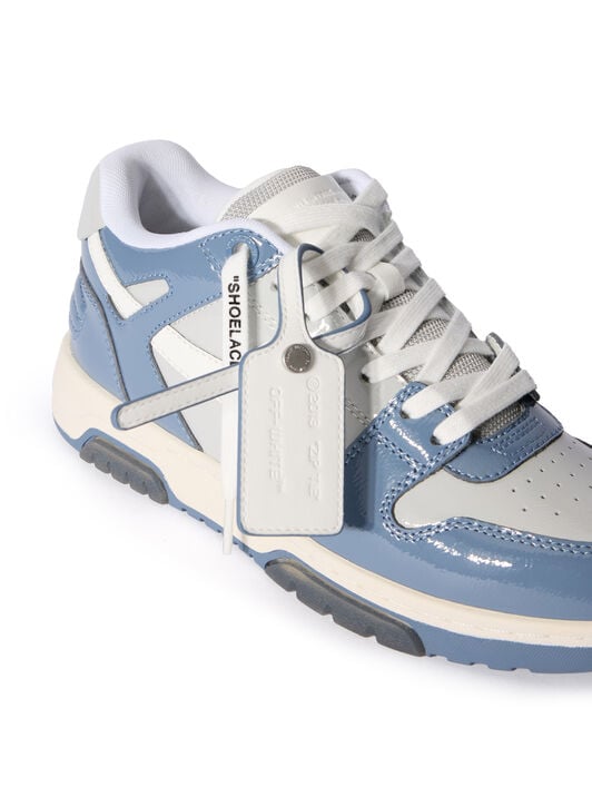 OFF WHITE Out Of Office Patent Leather GREY - WHITE OWIA259F25LEA00A