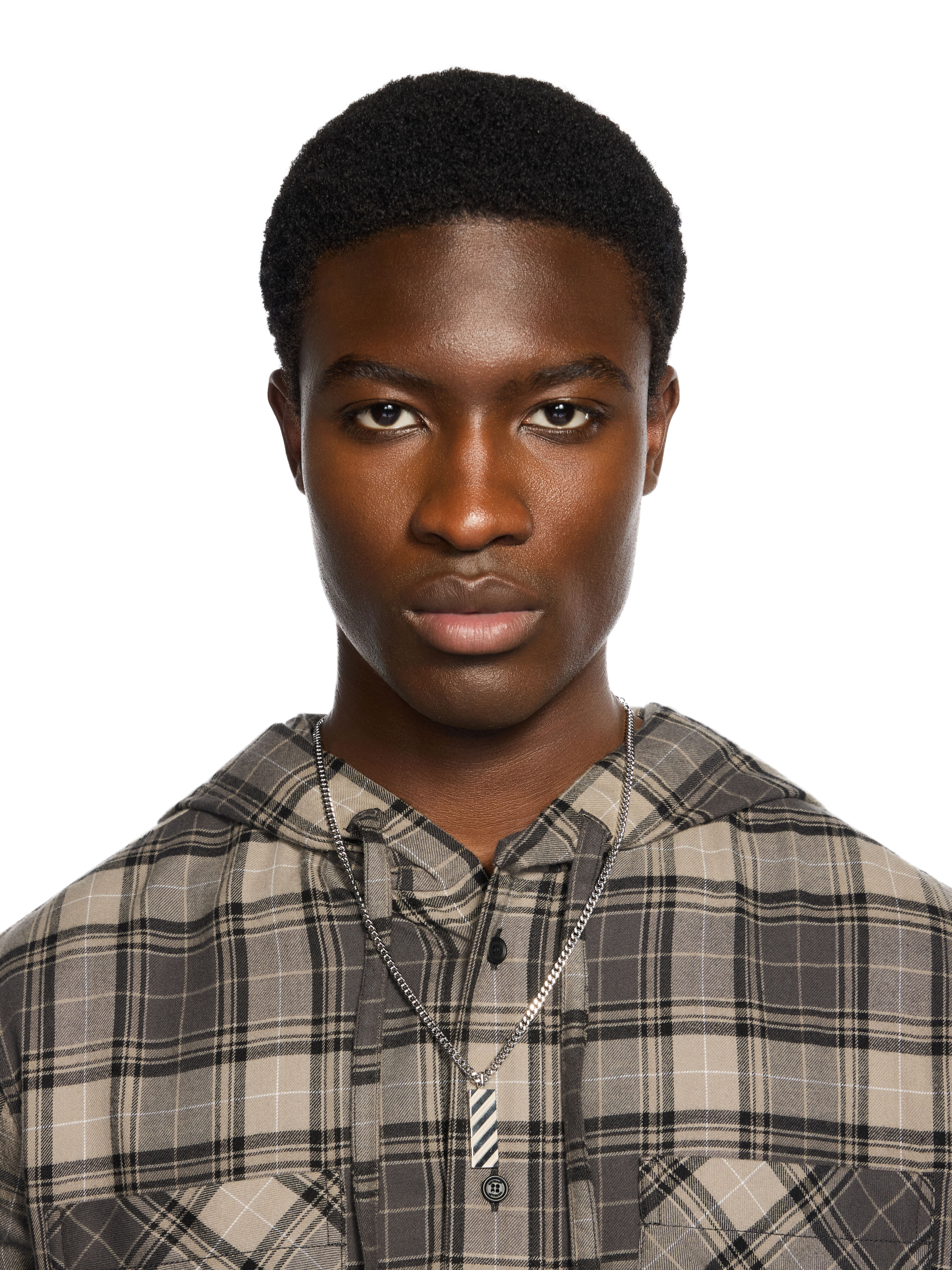 Diag Pendant Necklace OFF WHITE Diag Pendant Necklace SILVER - SILVER OMOB15WF25MET001