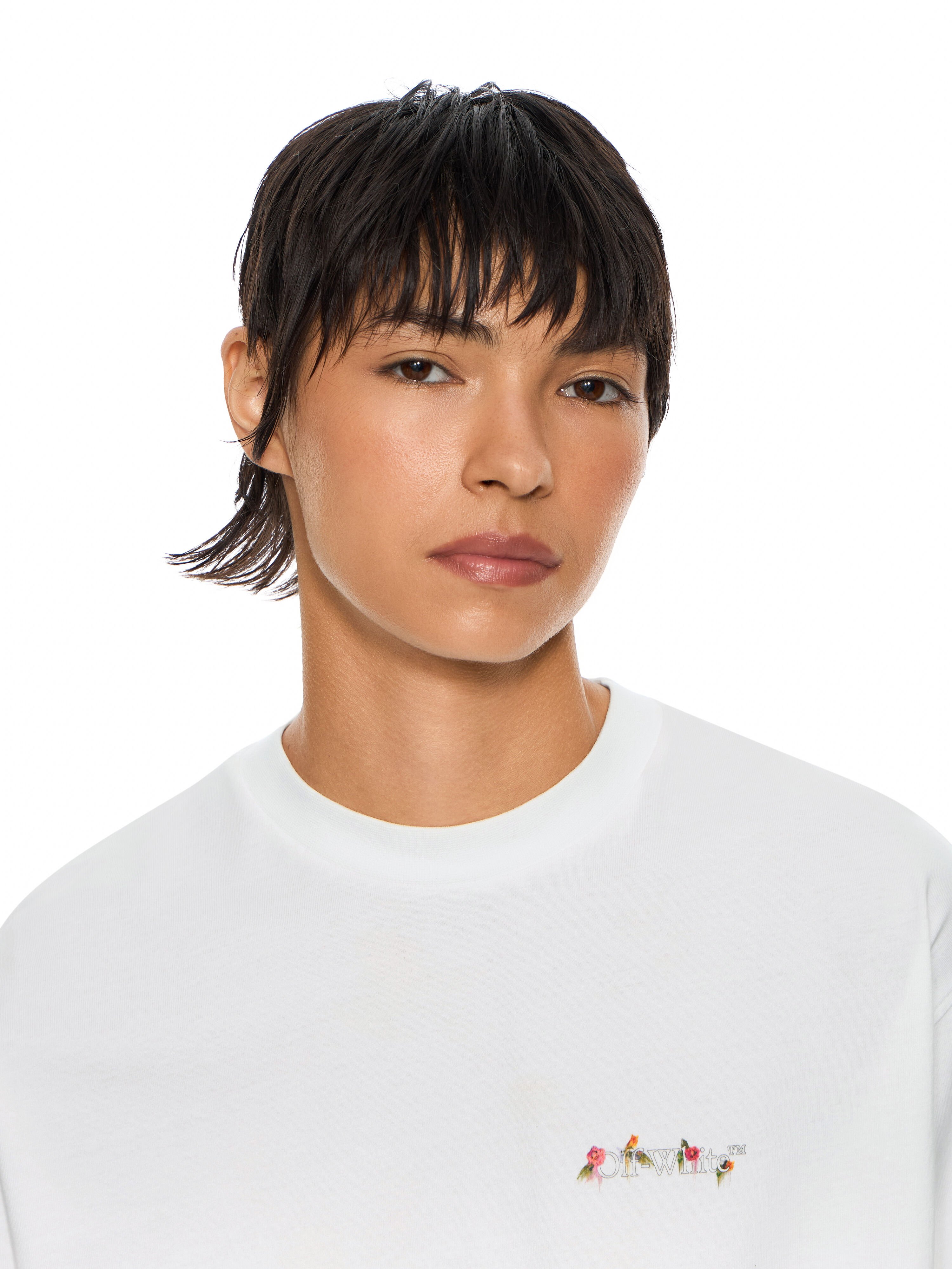 Arrow Chine Flower T-Shirt OFF WHITE Arrow Chine Flower T-Shirt White Hawthorn Rose 2FA00645T