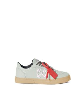 OFF WHITE New Low Vulcanized Calf Leather GREEN OMIA293F24LEA001
