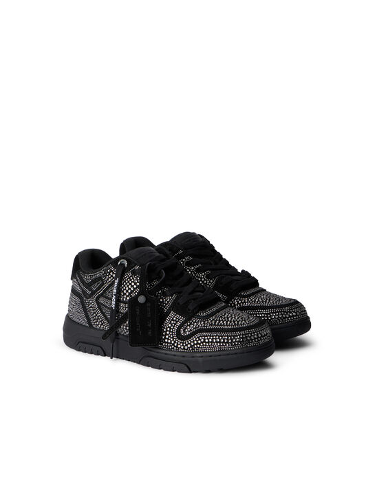 OFF WHITE Out Of Office Strass Sneakers BLACK - BLACK OMIA189C99LEA018