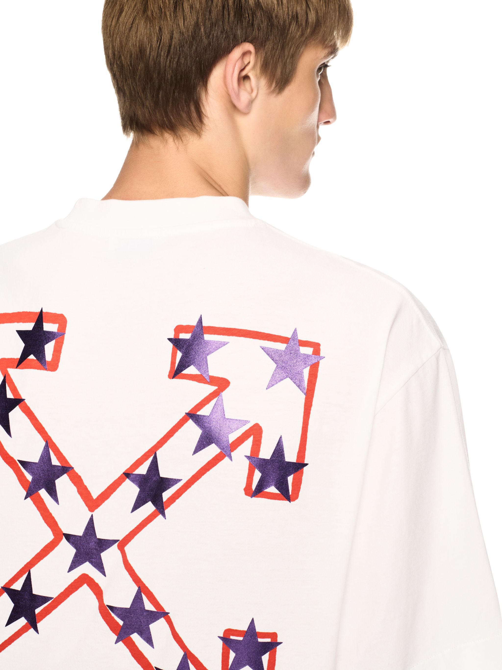 OFF WHITE Weisses T-Shirt Mit Stern Und Pfeil WEISS OMAA120S25JER008