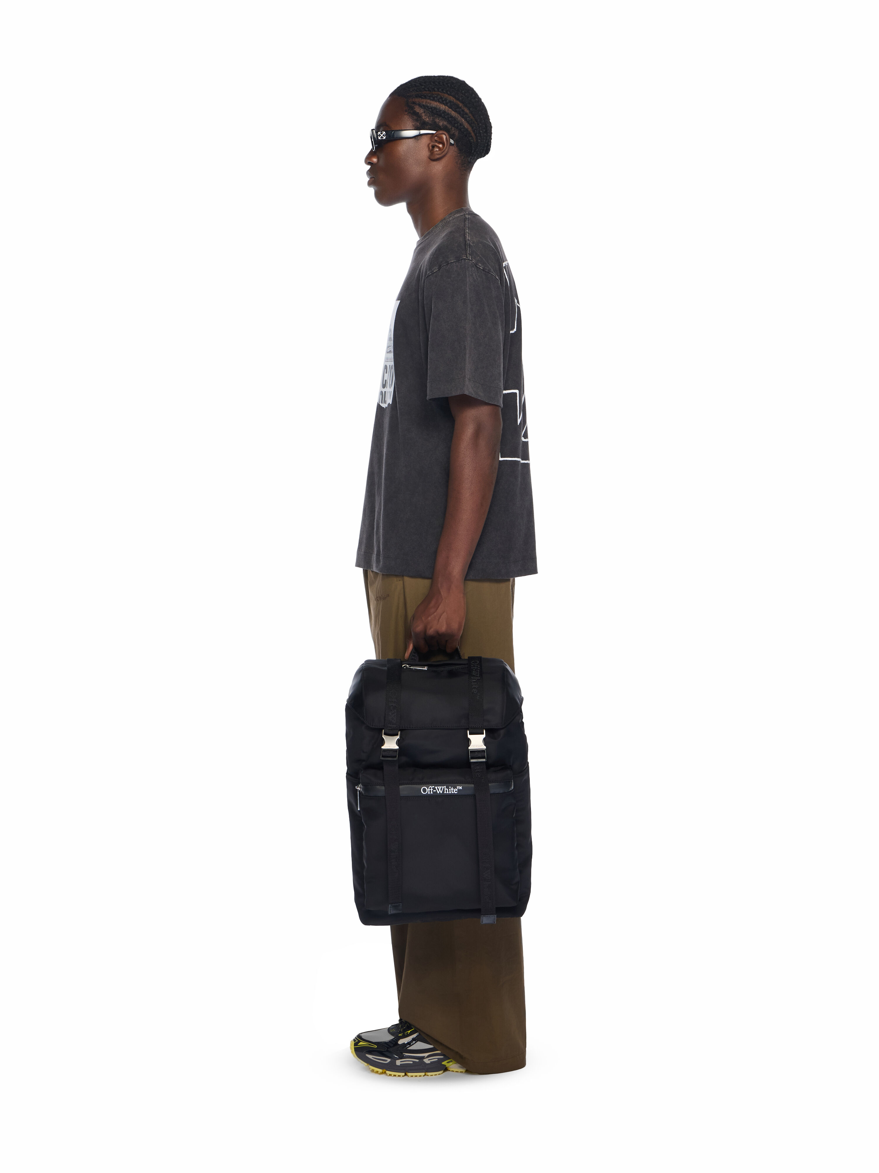 OFF WHITE Outdoor Backpack Nylon BLACK - NO COLOR OMNB111C99FAB001