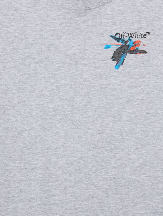 OFF WHITE Paint Arrow Long-Sleeved Top GREY OBAB001S25JER003