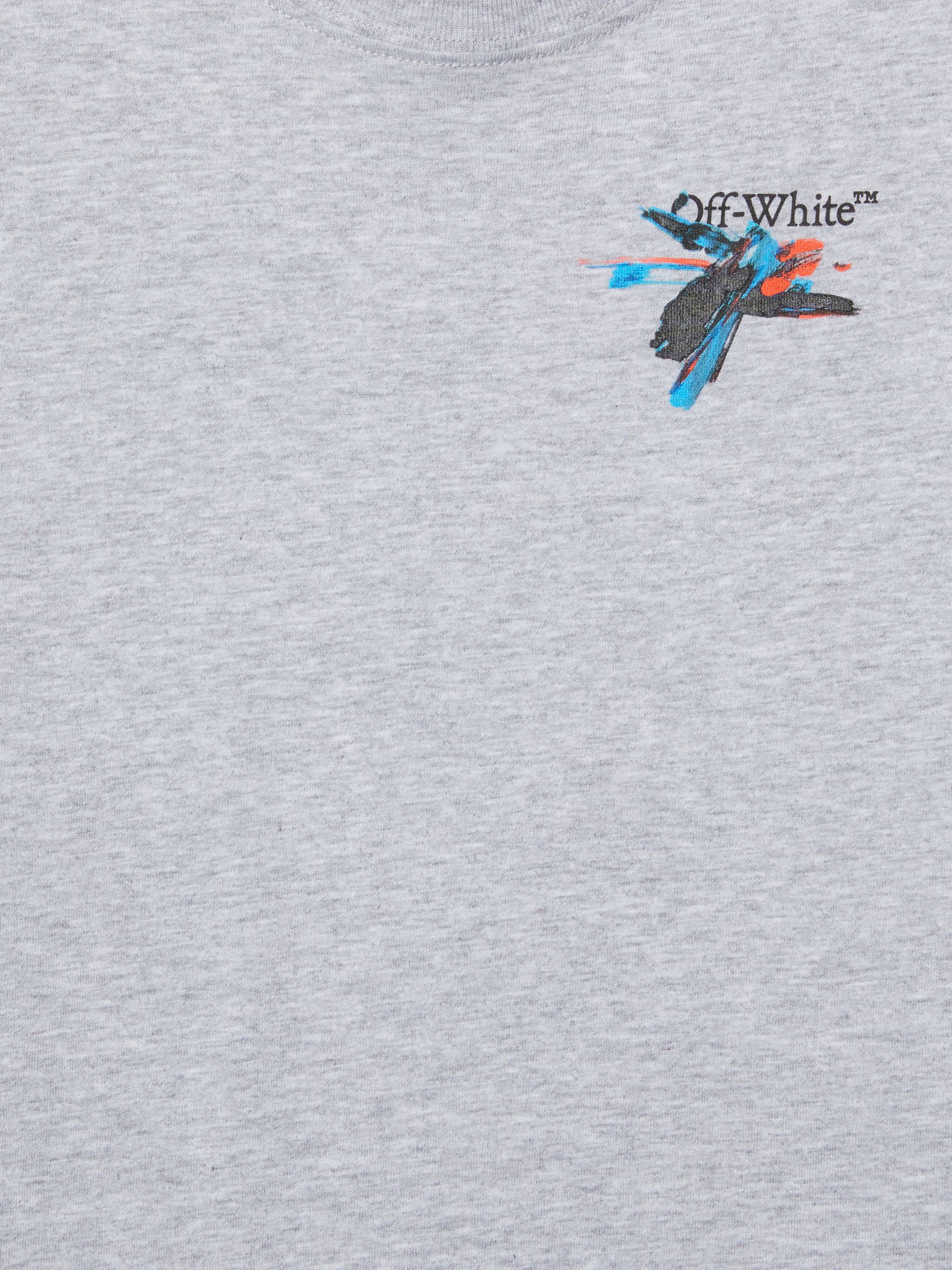 OFF WHITE Paint Arrow Long-Sleeved Top GREY OBAB001S25JER003