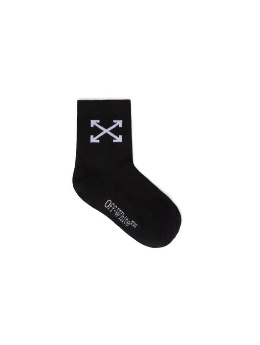 OFF WHITE Arrow Mid-Height Socks BLACK OBRA004S25KNI001