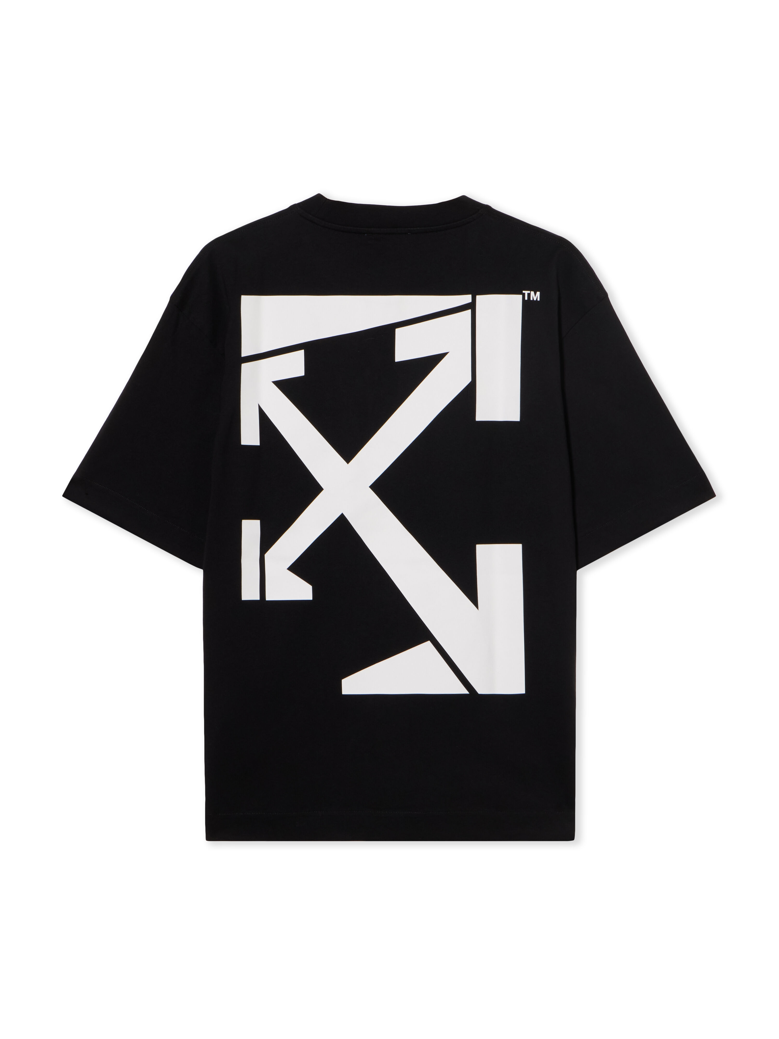 OFF WHITE Run Arrow Skate Logo T-Shirt BLACK - WHITE OMAA120F25JER00F