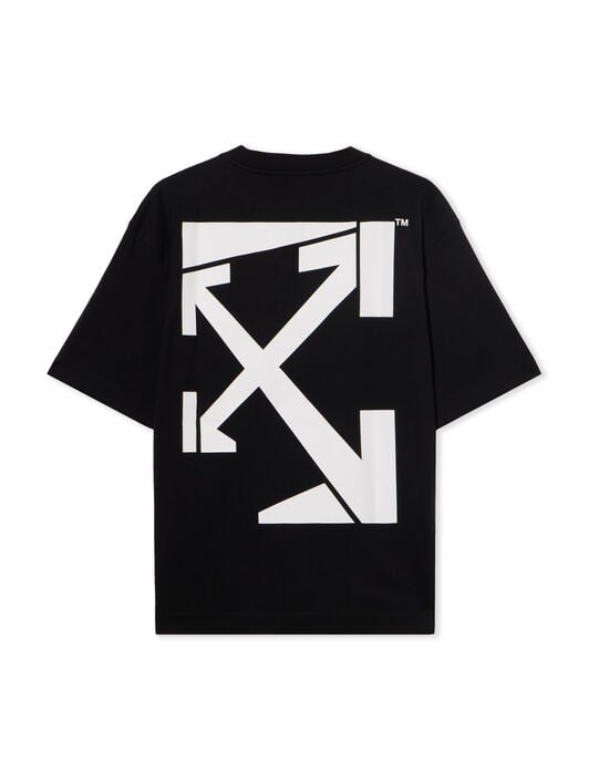 Run Arrow Skate Logo T-Shirt OFF WHITE Run Arrow Skate Logo T-Shirt BLACK - WHITE OMAA120F25JER00F