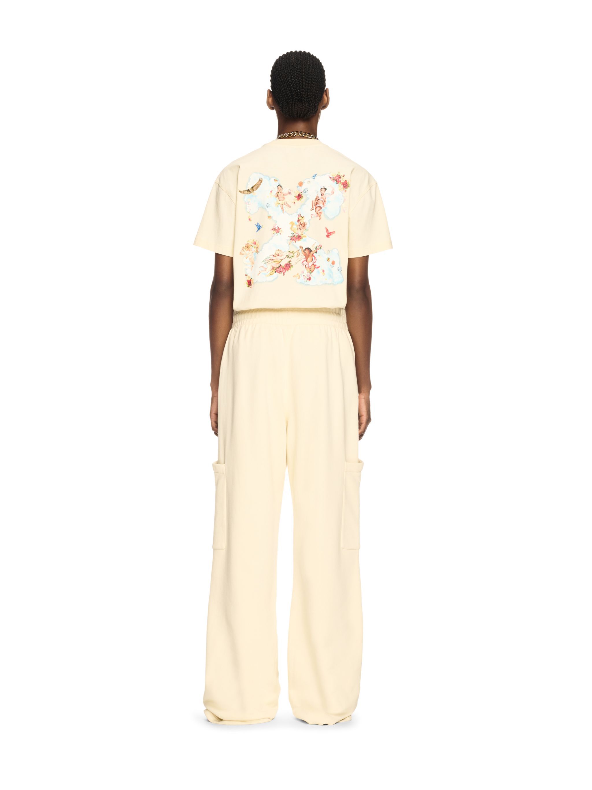 OFF WHITE White Bookish Cargo Sweatpants NEUTRALS OWCH025S25FLE002