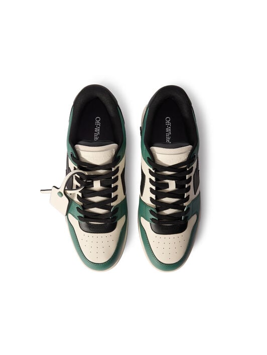 OFF WHITE Out of Office Sneakers GREEN - BLACK OMIA189F25LEA003