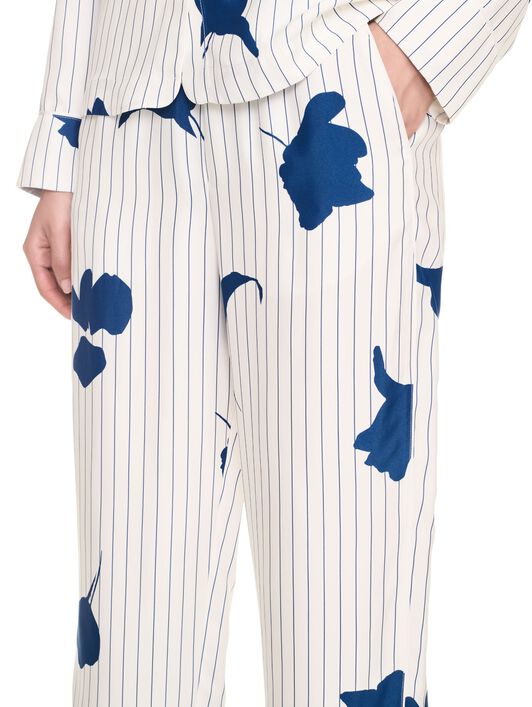 OFF WHITE Stripe Flwr Vi Pajama Pant WHITE OWCA186F24FAB001
