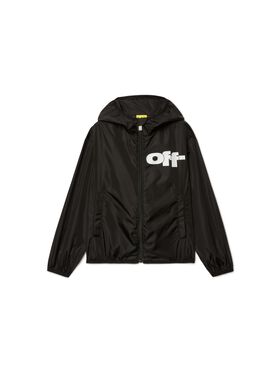 OFF WHITE Off Split Windbreaker BLUE OBBA001S25FLE007