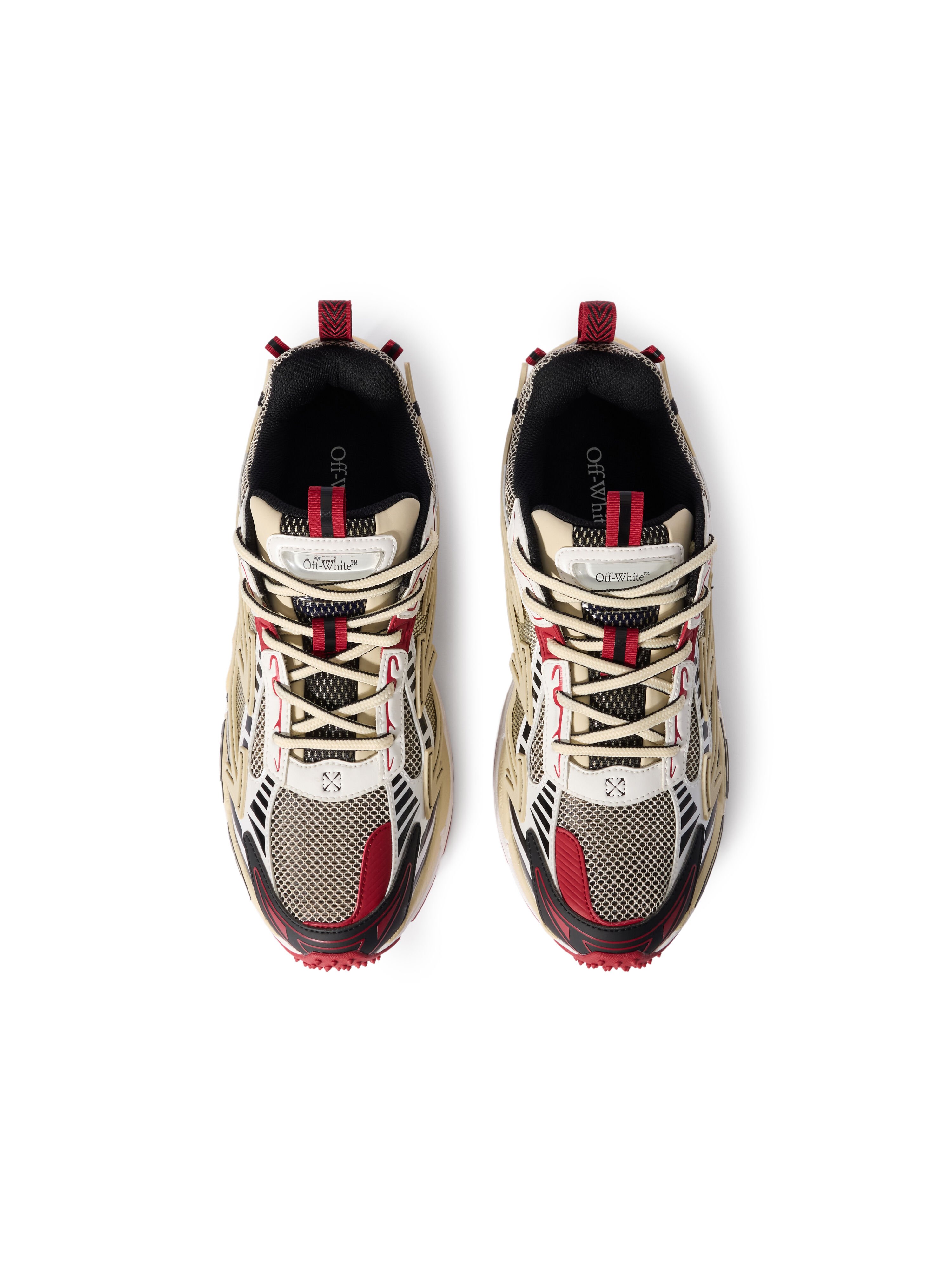 OFF WHITE Be Right Back Sneakers SAND - RED OMIA295F25FAB005