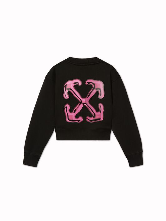 OFF WHITE Balloon Arrow Sweatshirt BLACK OGBA013S25FLE002