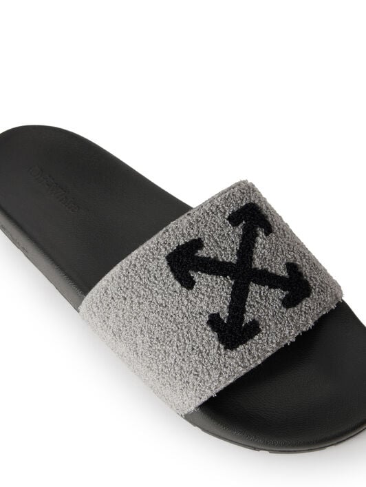Arrow Terry Slider OFF WHITE Arrow Terry Slider SMOKE/ BLACK OMIU003F25FAB001