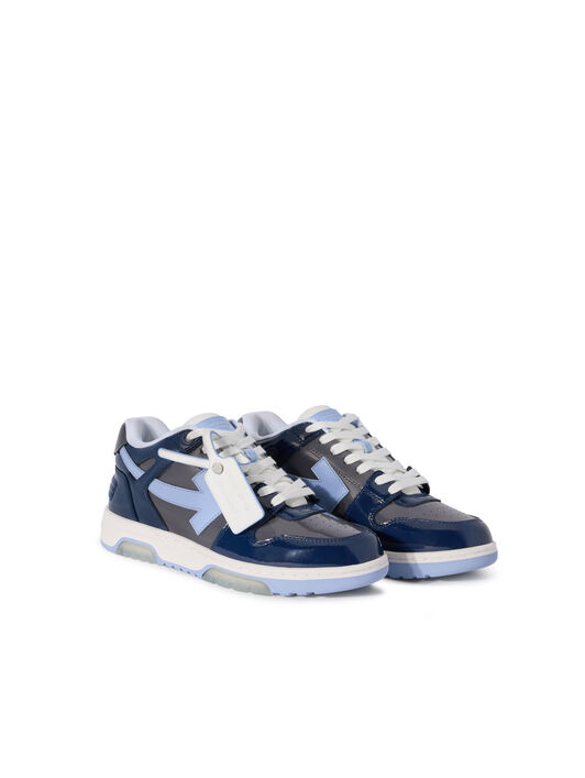 OFF WHITE Out Of Office Sneakers GREY MELANGE - LIGHT BLUE OMIA189F25LEA00A