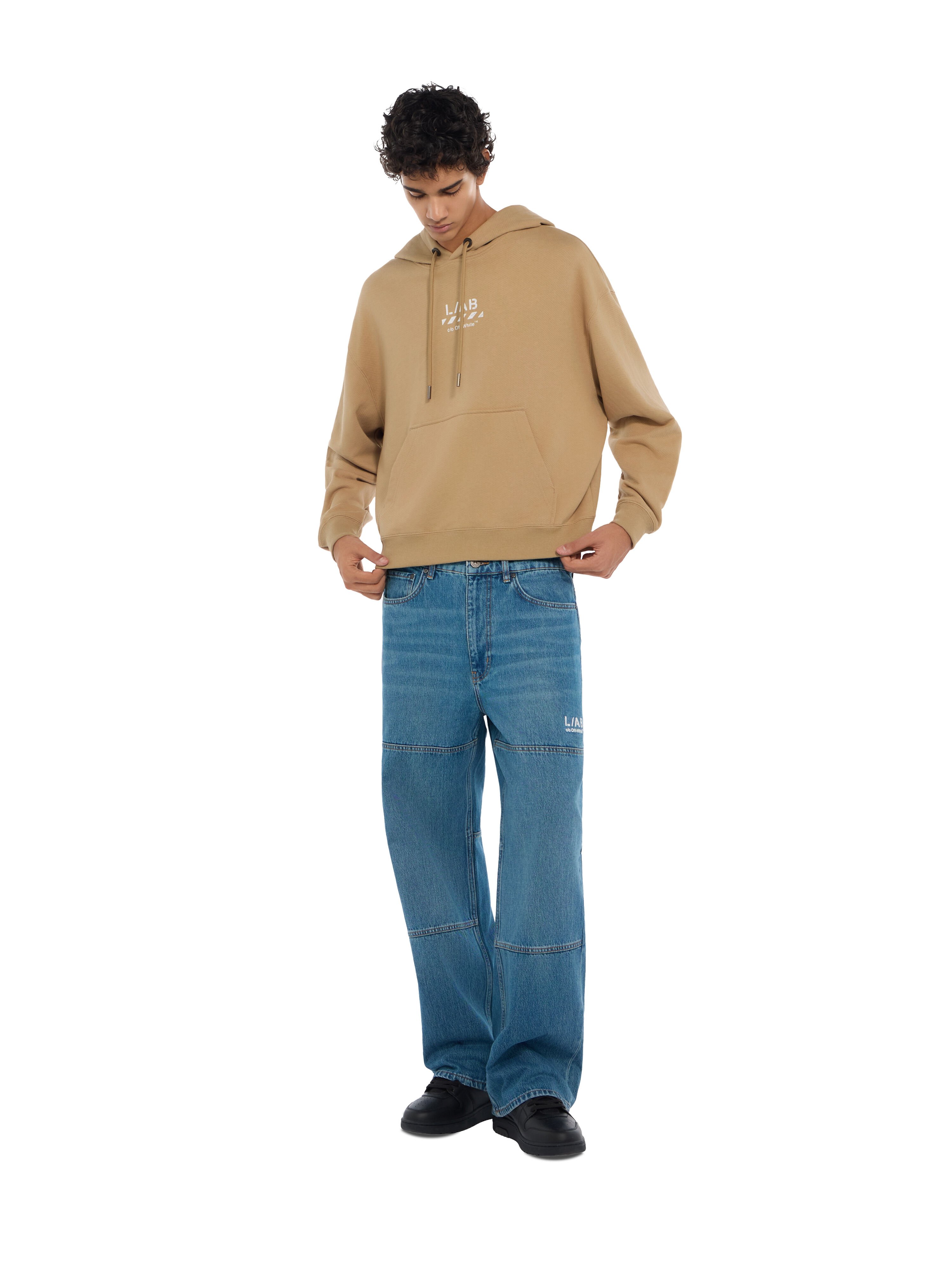 LAB L/AB Core Diagonal Hoodie CORNSTALK 44LABF26K051