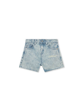OFF WHITE Bookish Denim Short LIGHT BLUE 44GYC004S26D001