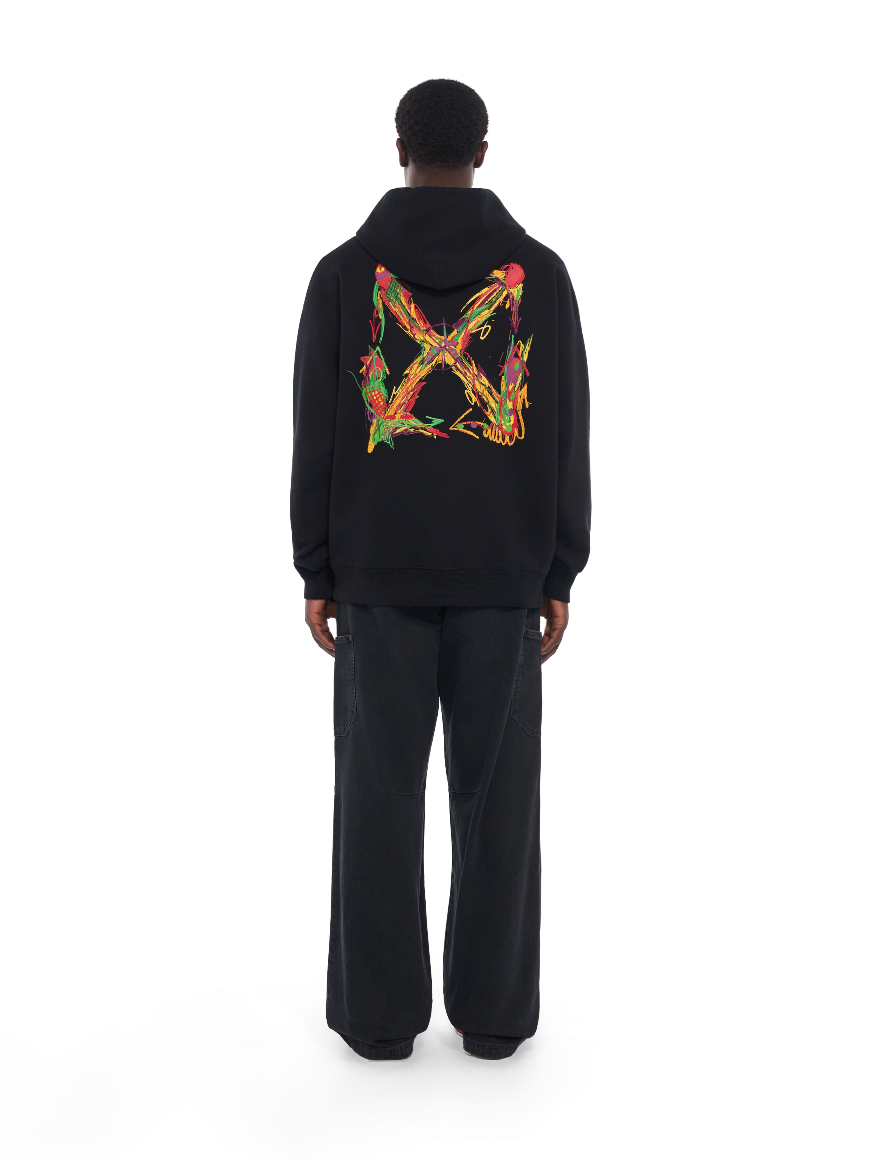 Miles Davis Arrow Trumpet Skate Hoodie OFF WHITE Miles Davis Arrow Trumpet Skate Hoodie BLACK 44MBB085W26F002