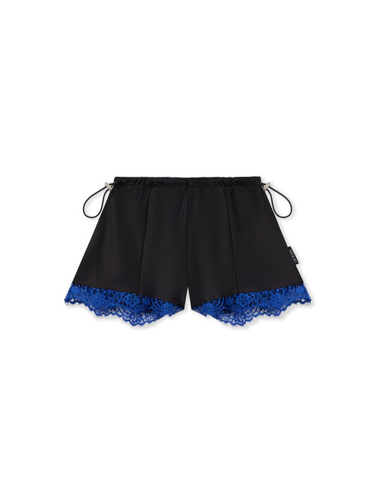 Satin Lace Slip Shorts OFF WHITE Satin Lace Slip Shorts Black Nautical Blue 2FJ00870B