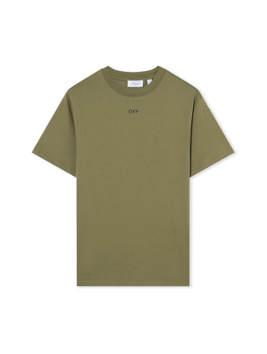 OFF WHITE Tonal Arrow Slim T-Shirt WINTER MOSS 44OWOS26T075