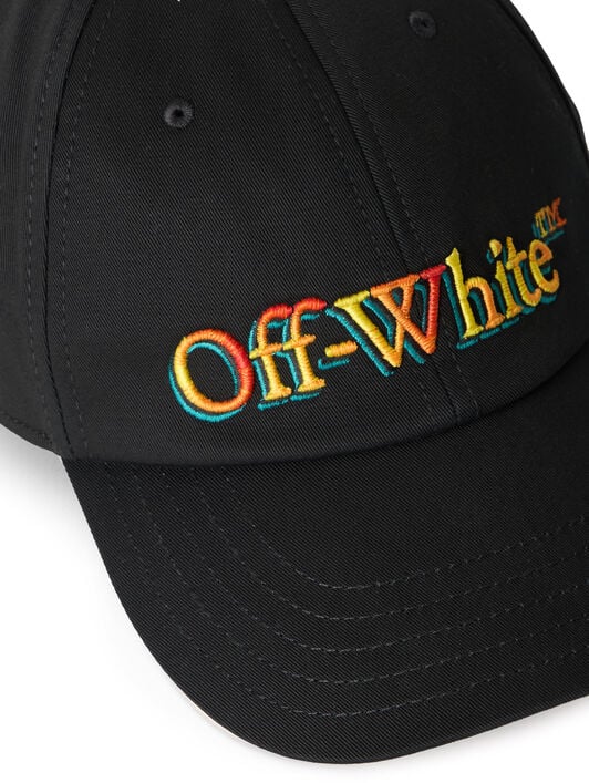 OFF WHITE Bookish Degrade Baseball Cap BLACK - YELLOW OMLA049S25FAB003