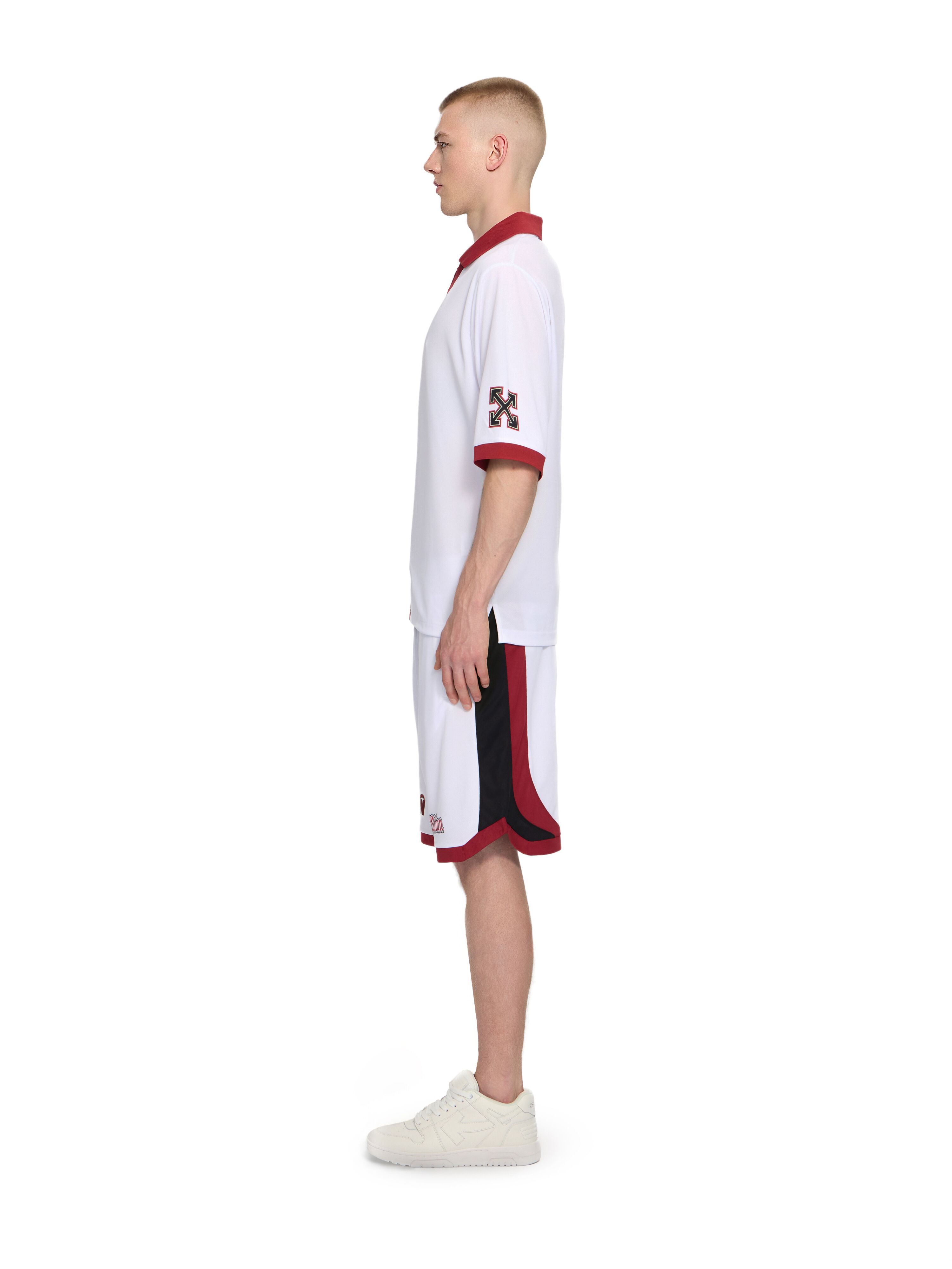 Off-White™ c/o AC Milan Arrow Tech Shorts in WHITE RED for Men
