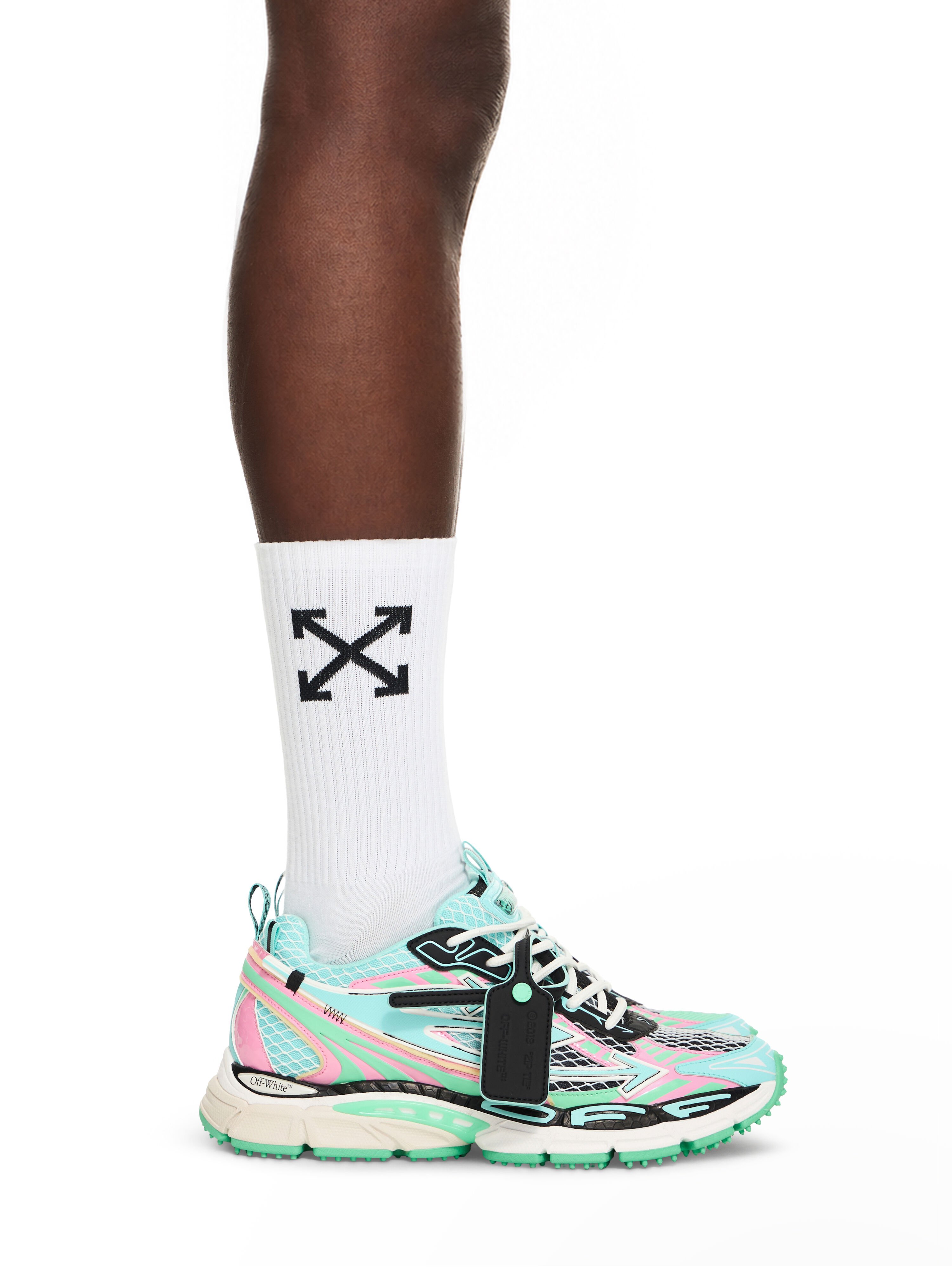 Be Right Back Fishnet Sneakers OFF WHITE Be Right Back Fishnet Sneakers AQUA - MINT OMIA295S26FAB004