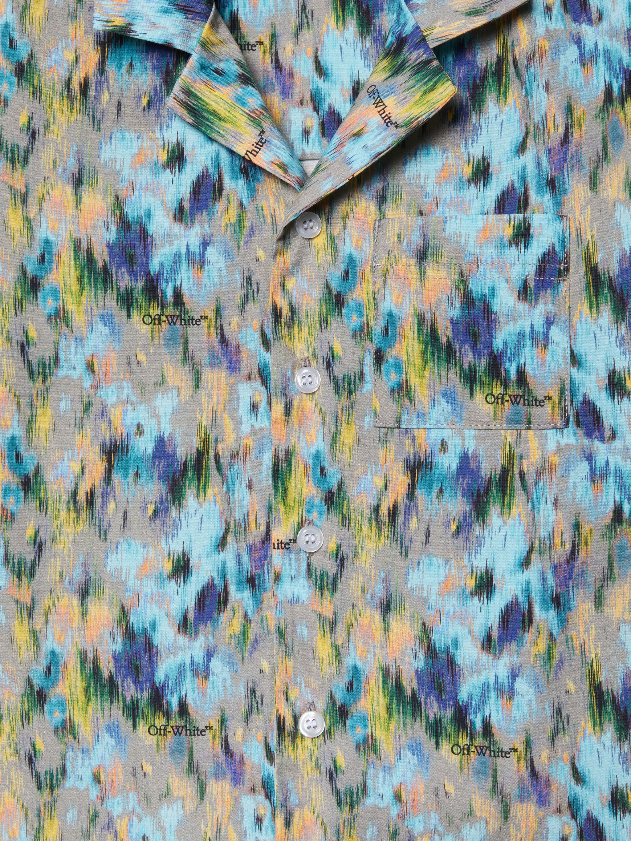 OFF WHITE Watercolor Shirt BLUE OBGA002S25FAB001
