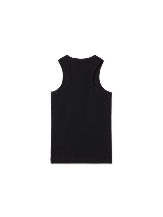 OFF WHITE Stamp Ribbed Tank BLACK OGAD009S25JER001