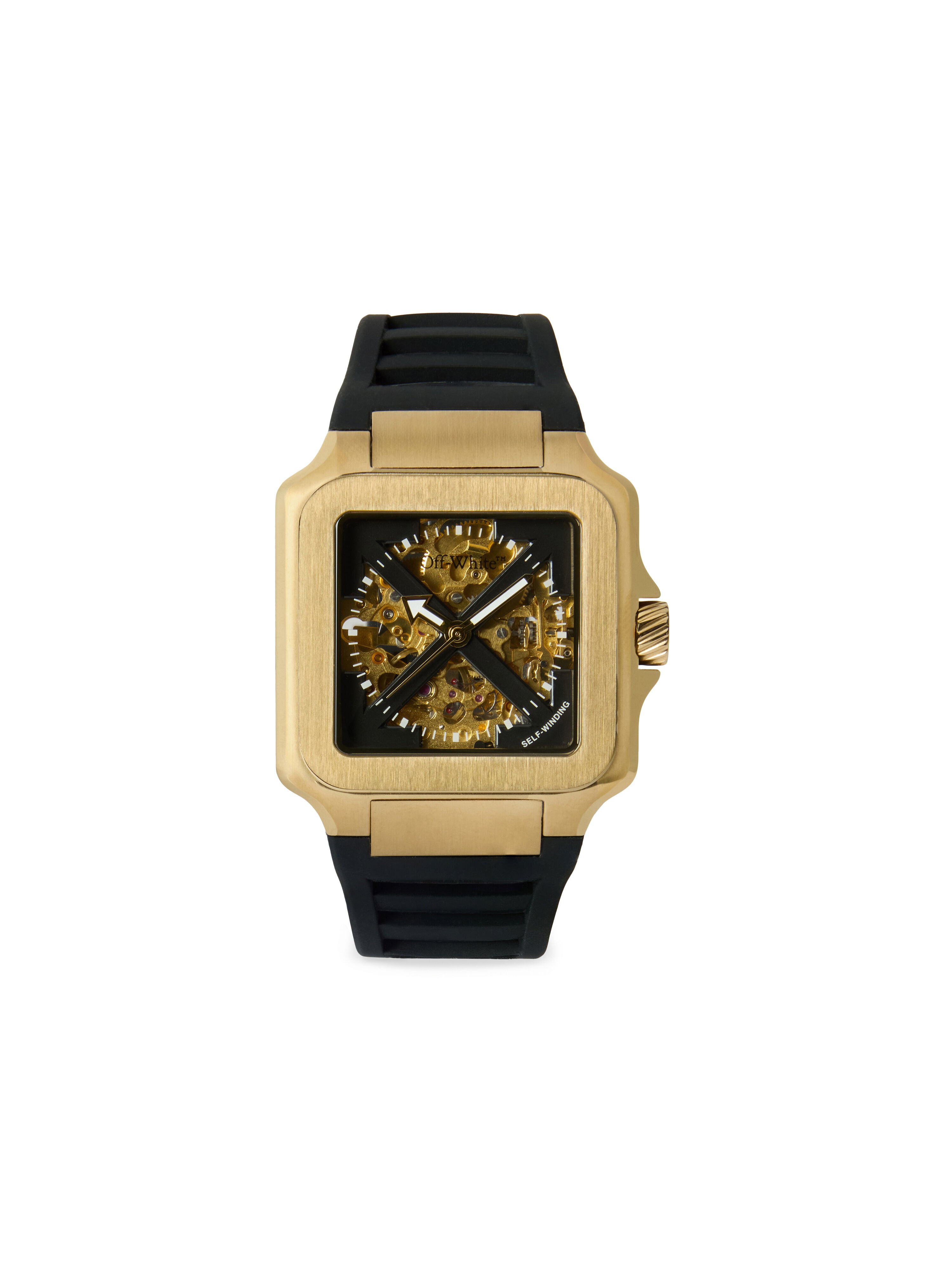 "Proto Auto" Watch OFF WHITE "Proto Auto" Watch Gold OW1G008P