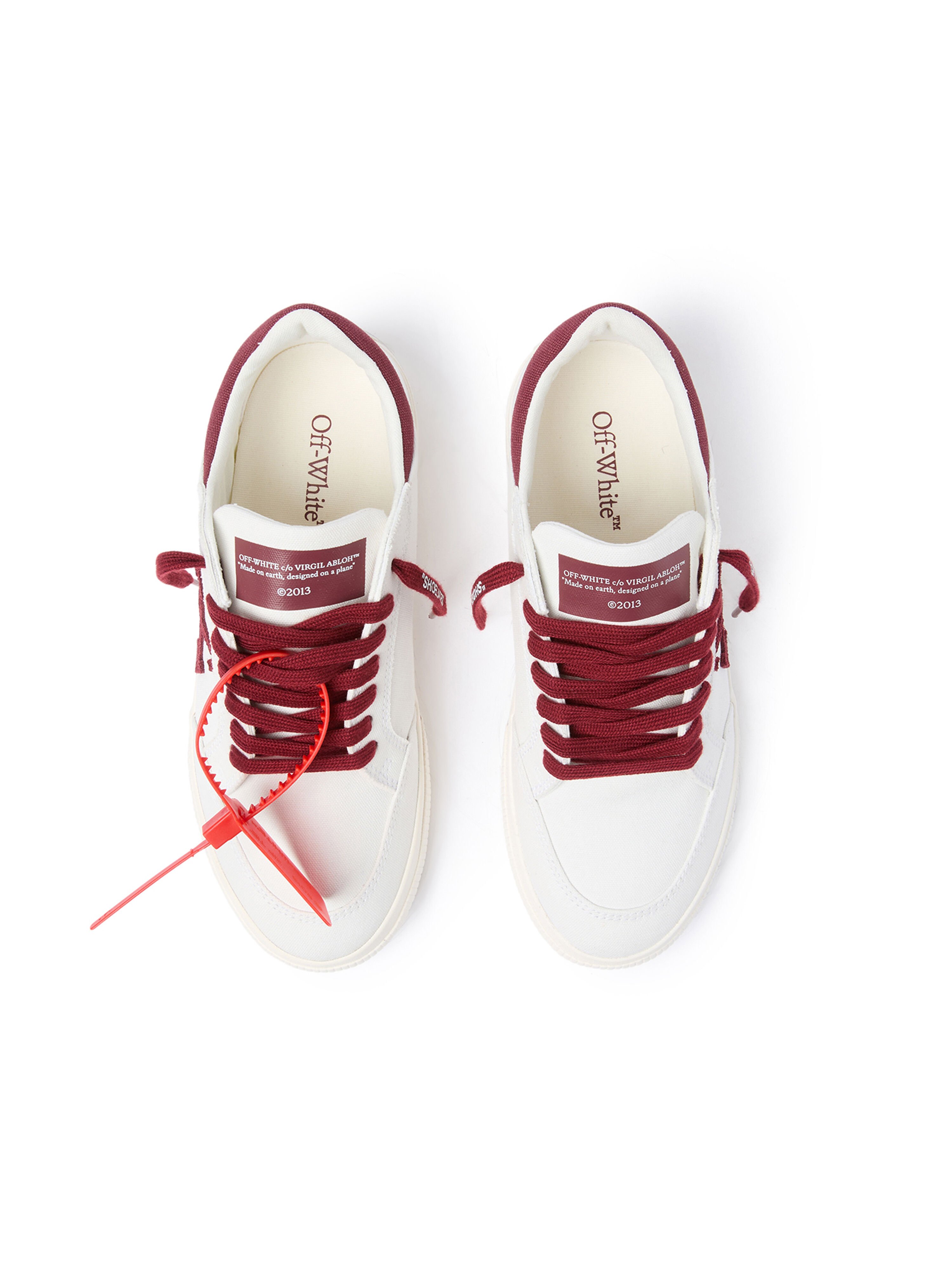 Vulcanized Low Sneakers OFF WHITE Vulcanized Low Sneakers WHITE/BURGNDY OF05776601