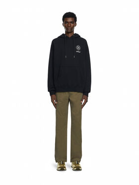 OFF WHITE Offline Half Arrow Skate Hoodie BLACK 44MBB085F26F00V