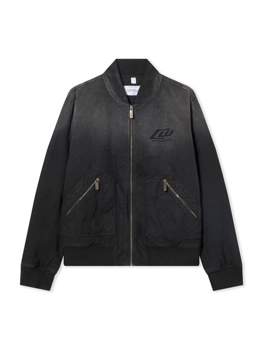 OFF WHITE Owr Grad Cot Reg Bomber BLACK 44XEH05OS26F001