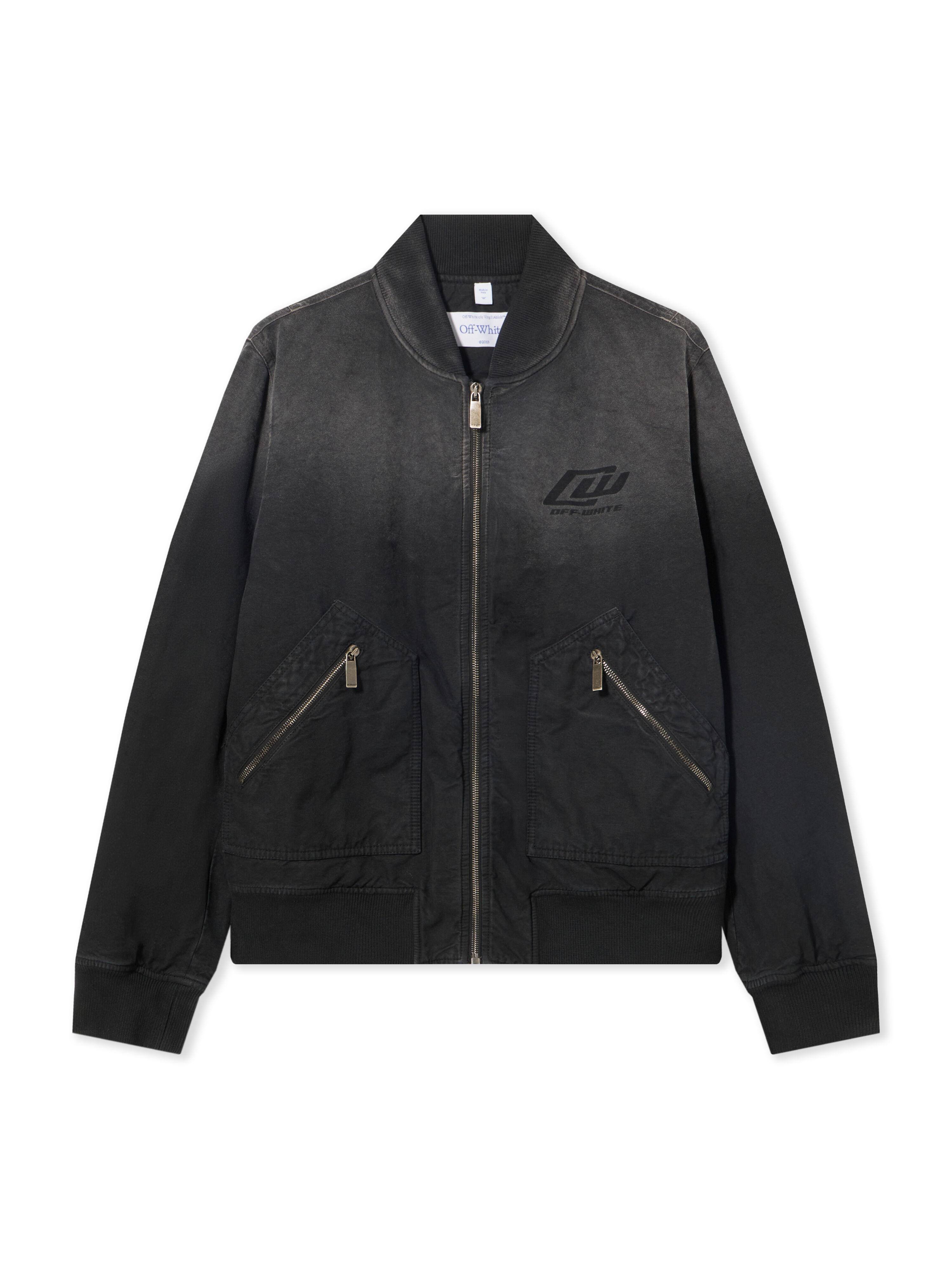 OFF WHITE Owr Grad Cot Reg Bomber BLACK 44XEH05OS26F001