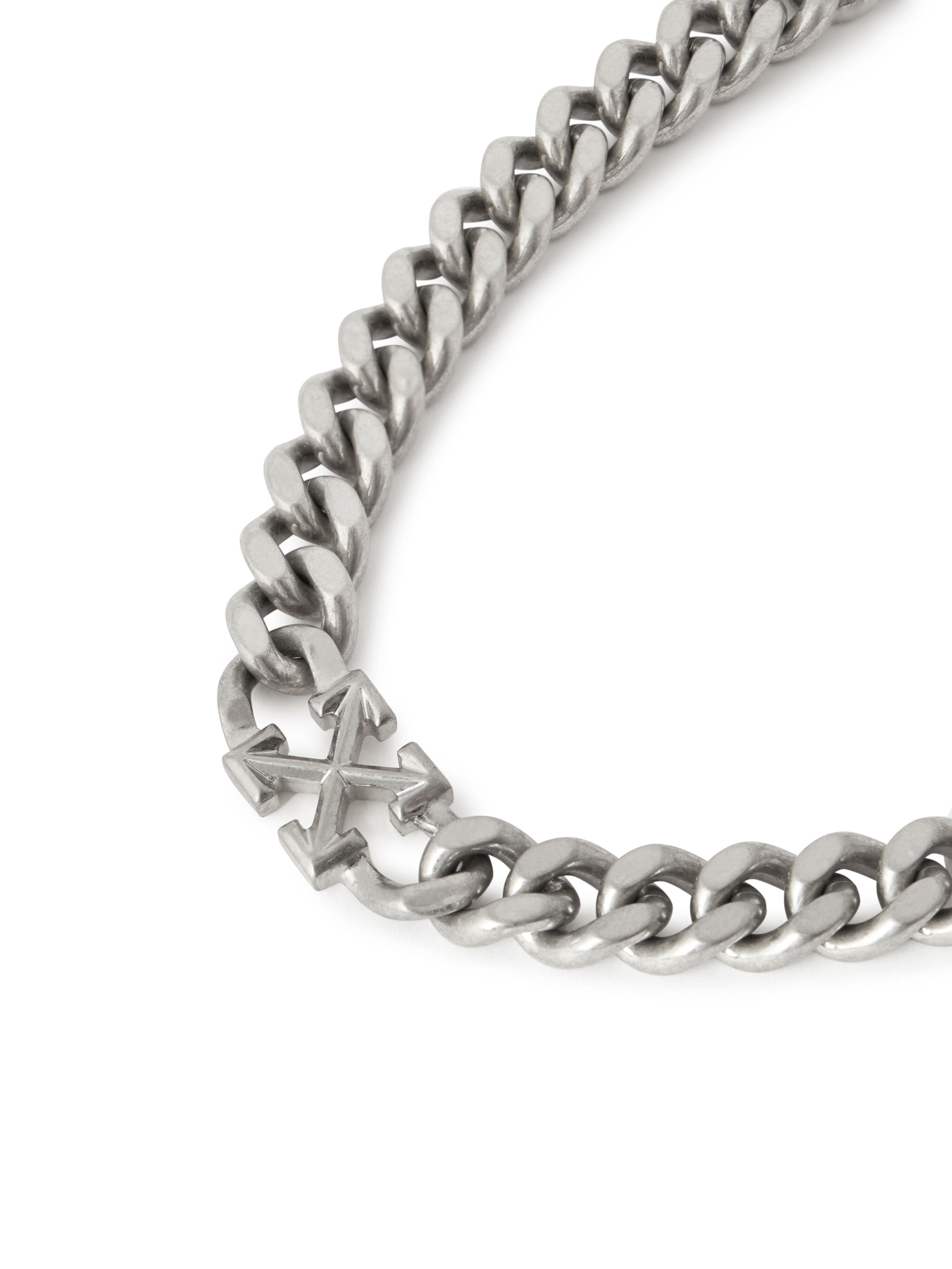 OFF WHITE Arrow Chain Necklace SILVER - SILVER OMOB16DC99MET001