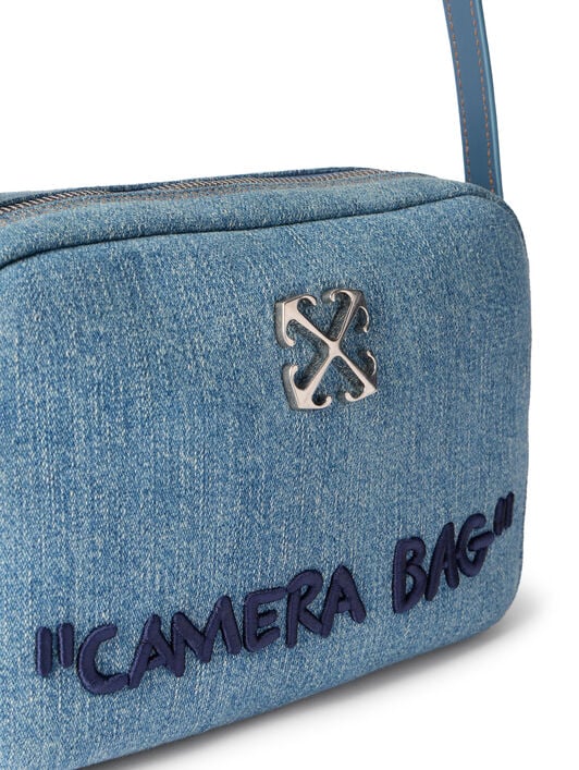Jitney Camera Denim Bag OFF WHITE Jitney Camera Denim Bag DIRTY BLUE - BLUE OWNN18JF25DEN001