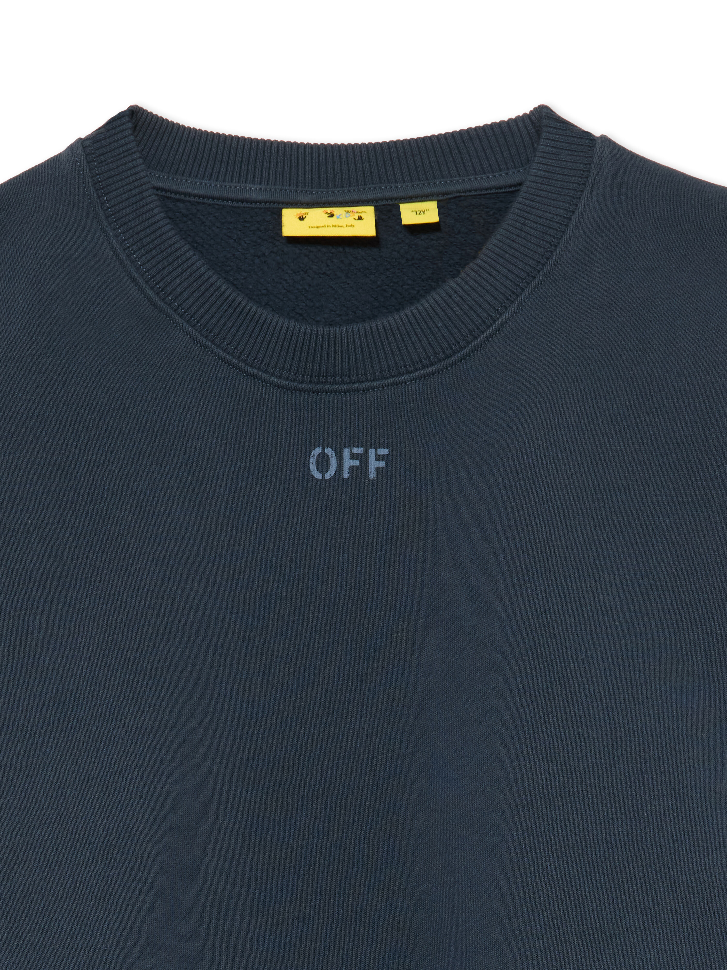 Diag Marker Crewneck Sweatshirt OFF WHITE Diag Marker Crewneck Sweatshirt BLUE NIGHTS 44BBA001F26F008