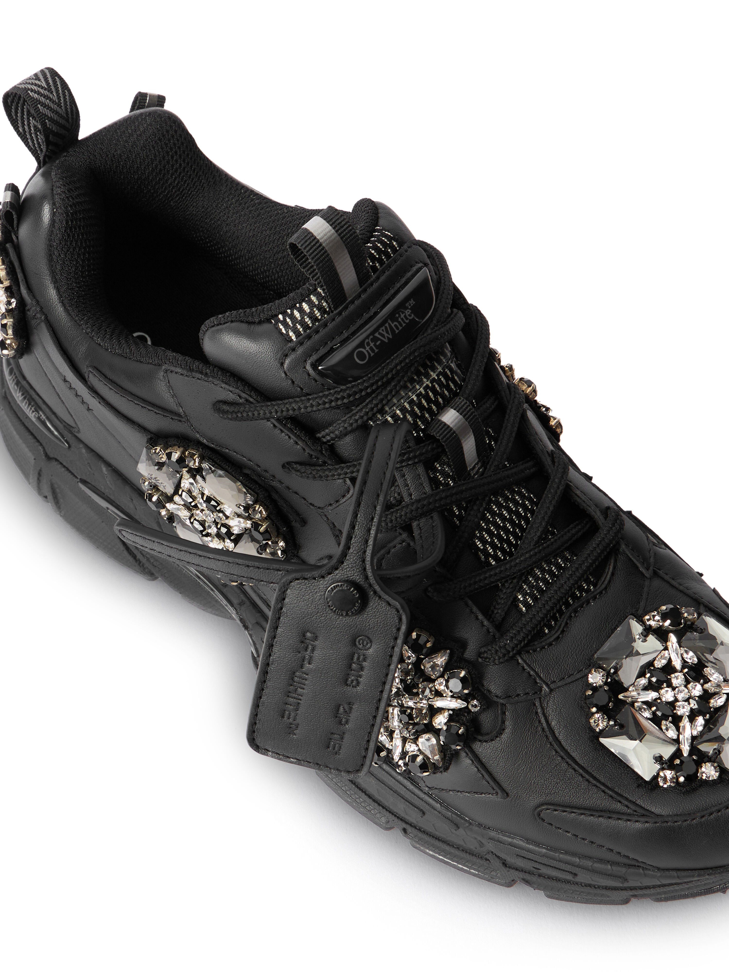 Be Right Back Bejeweled Sneakers OFF WHITE Be Right Back Bejeweled Sneakers BLACK - SILVER OMIA295Z26LEA003