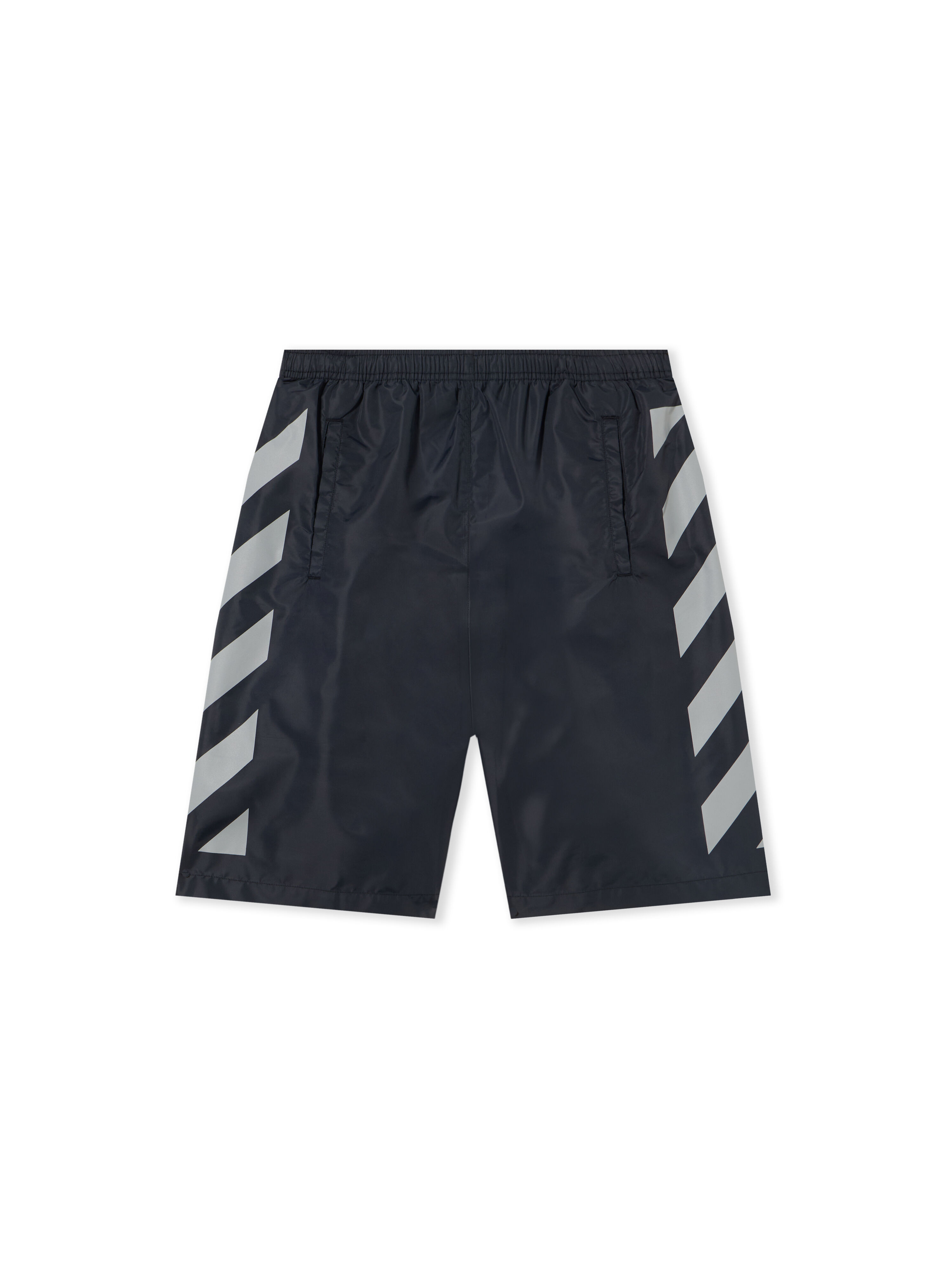 OFF WHITE Diag Surfer Swimshorts BLACK BLACK OMFA010C99FAB001
