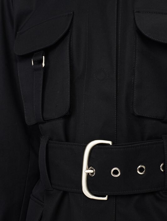 OFF WHITE CO CARGO BELT FIELD JACKET BLACK OWEL012F23FAB001