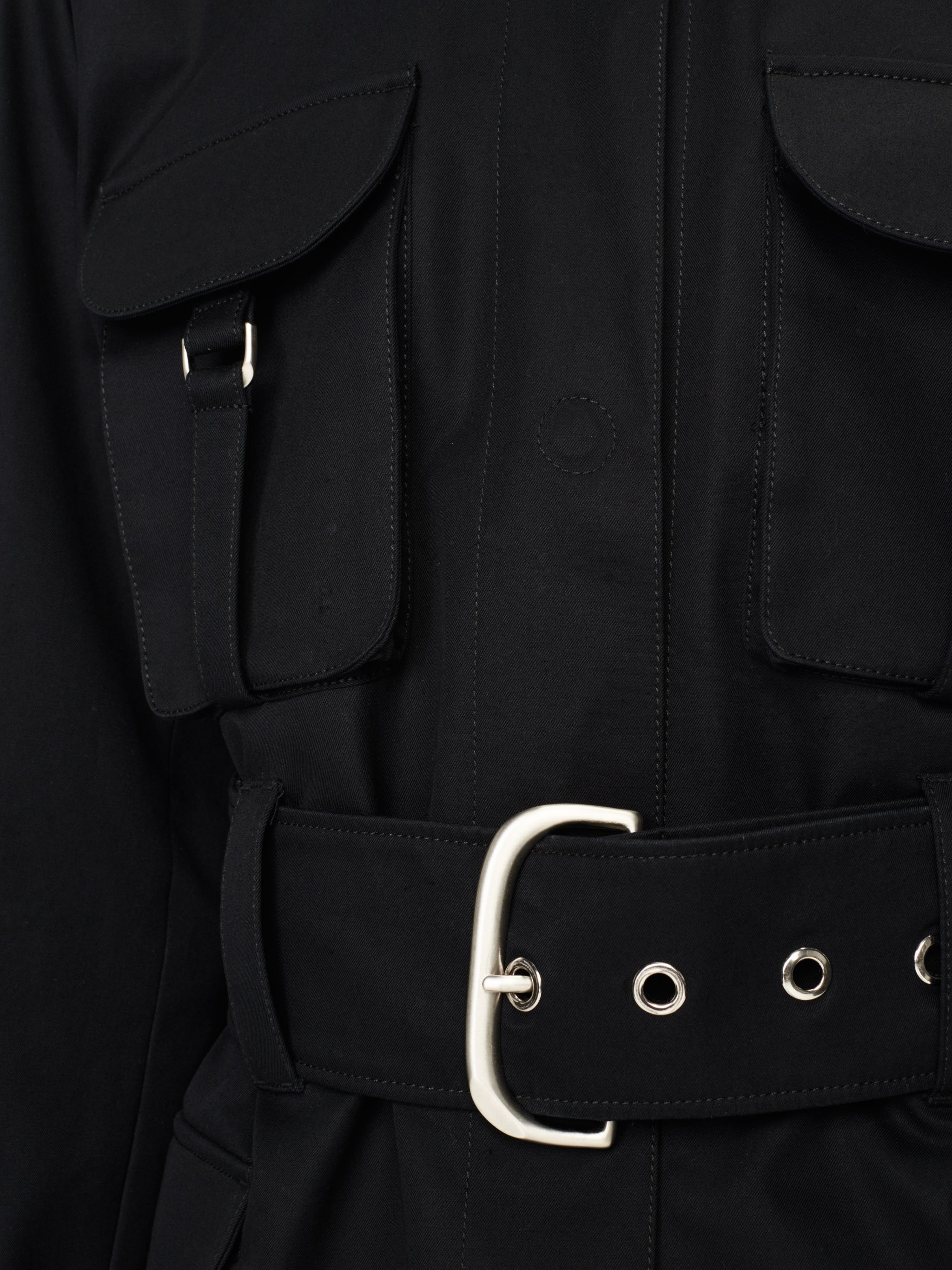 OFF WHITE CO CARGO BELT FIELD JACKET BLACK OWEL012F23FAB001